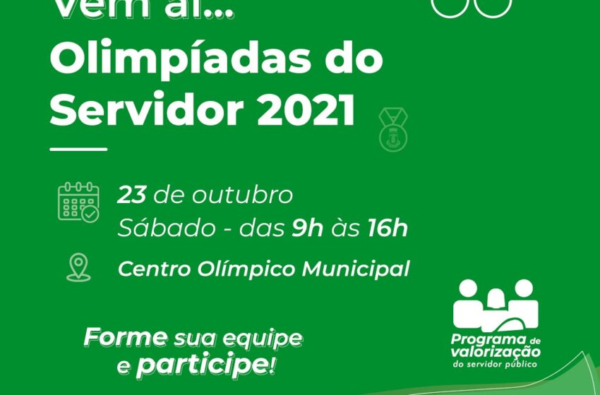  Prefeitura abre inscrições para as Olimpíadas dos Servidores