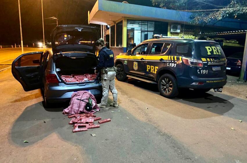  PRF prende traficante com 200 quilos de maconha e recupera veículo roubado