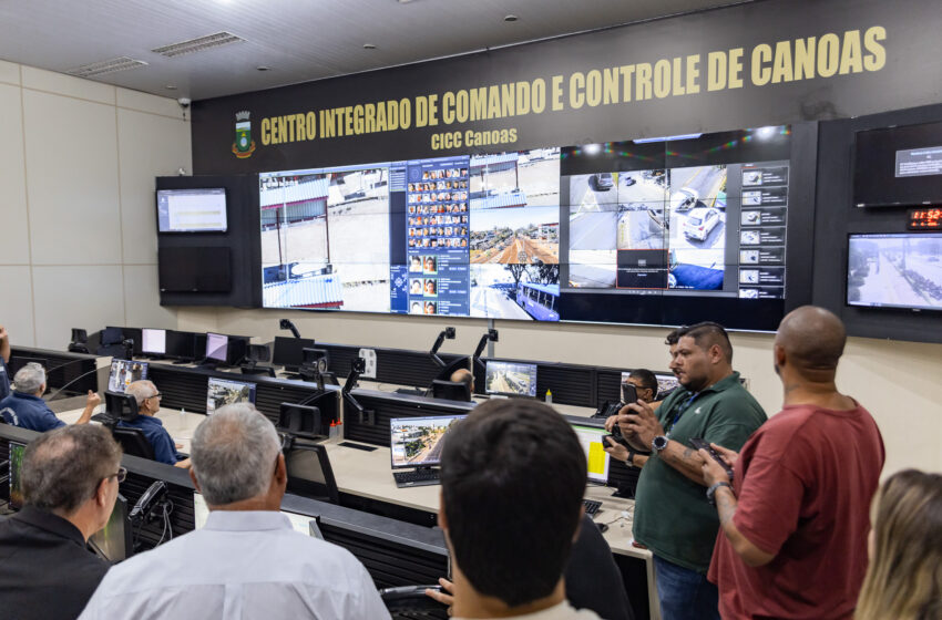 Canoas conta com moderno sistema de monitoramento da cidade e cercamento eletrônico do Centro